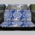 thumbnail image 3 of Psesaysky Blue Mandala Rear Bench Seat Covers for SUV, 2 Piece Non-Slip Car Rear Seat Covers Easy to Install Durable Waterproof Back Seat Covers, 3 of 4