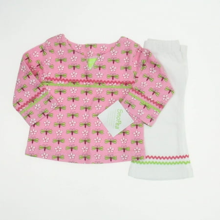 

Pre-owned Sno Pea Girls Pink | Green | White Apparel Sets size: 6 Months