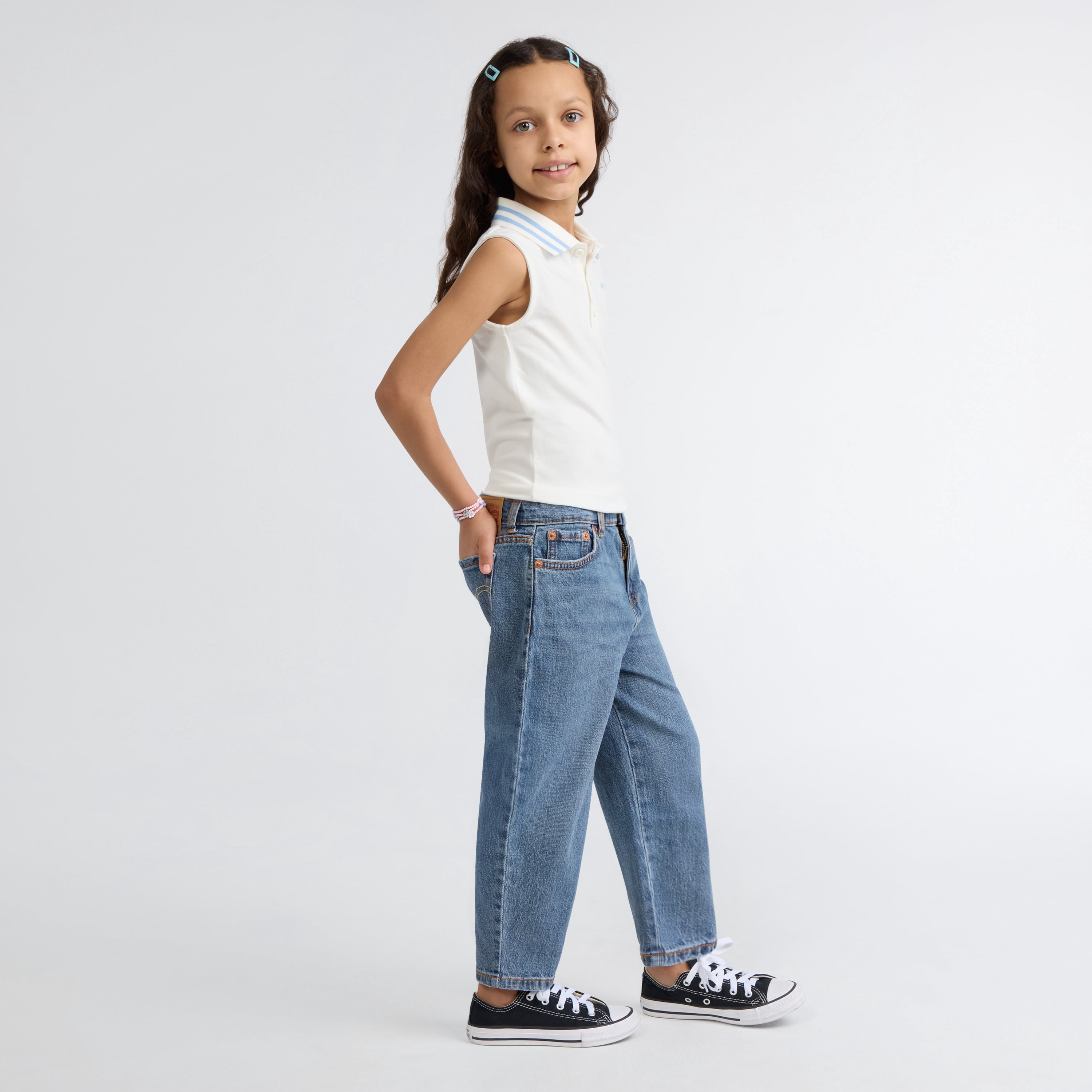 Levi's Girls Baggy Barrel Jeans, Sizes 5-16