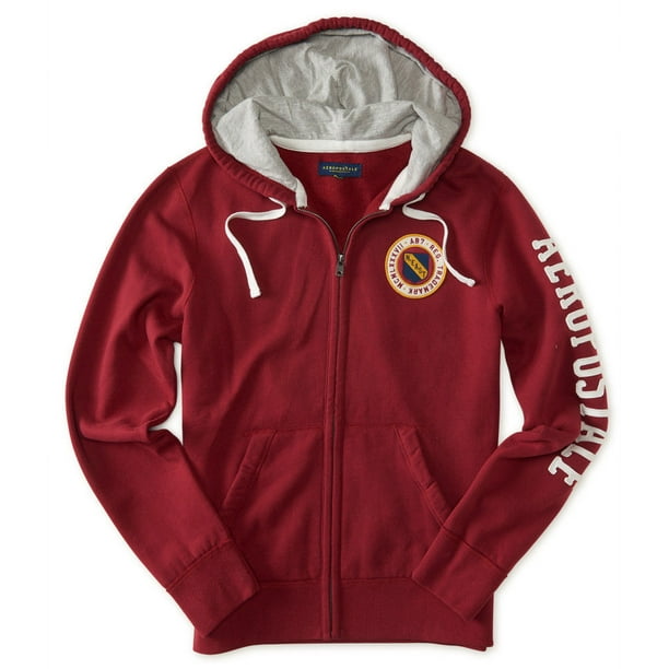 Aeropostale Aeropostale Mens Hoodie Full Zip Sleeve Logo Walmart