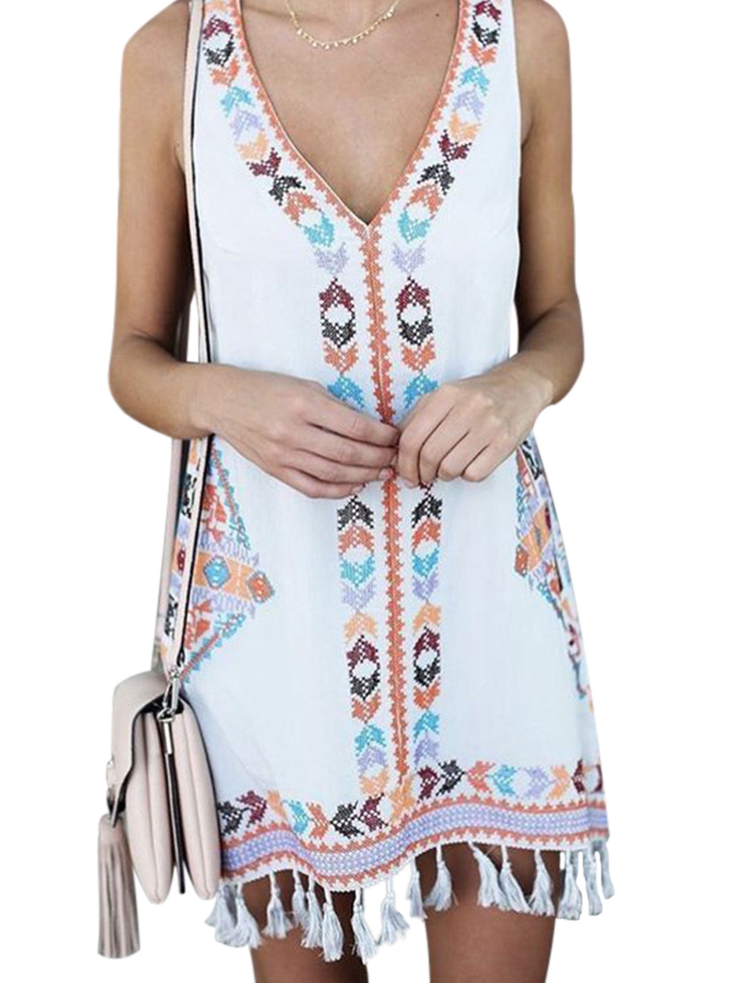 white sundress walmart