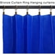 thumbnail image 3 of 44 Pack Metal Curtain Rings with Clips, Curtain Hangers Clips, Drapery Clips with Rings, Drapes Rings 1 in Interior Diameter, Fits Diameter 5/8 in Curtain Rod, Vintage Bronze, 3 of 5