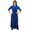 Blue, variant on Bimba Womens Mandarin Collar Blue Kurta Straight Ladies Cotton Kurti Clothing
