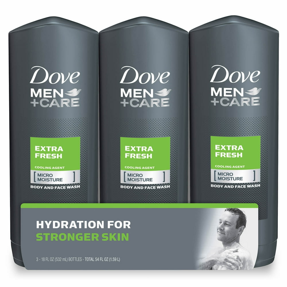 Product of Dove Men+Care Extra Fresh Body Wash, 3 pk./18 oz. [Bulk