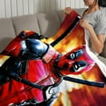 thumbnail image 3 of Deadpool anti-pilling, suave, ligera, esponjosa y acogedora de lujo para hogar y cocina – Perfecta para niños y adultos,180X120cm, 3 of 6
