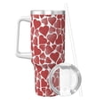 thumbnail image 2 of Pofeuu Hearts Print 40oz Ice Bully With Handle And Straw Stainless Steel Vacuum Insulated Cup And 2 In 1 Straw Lid, 2 of 8