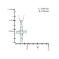 thumbnail image 4 of JewelersClub 1.32 Carat Aquamarine Gemstone Cross Pendant, 4 of 4