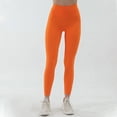 thumbnail image 1 of Pantalones de yoga de cintura alta color nude para mujer, pantalones ajustados de secado rápido sin costuras para correr y fitness, ropa deportiva para yoga y levantamiento de cadera, 1 of 6