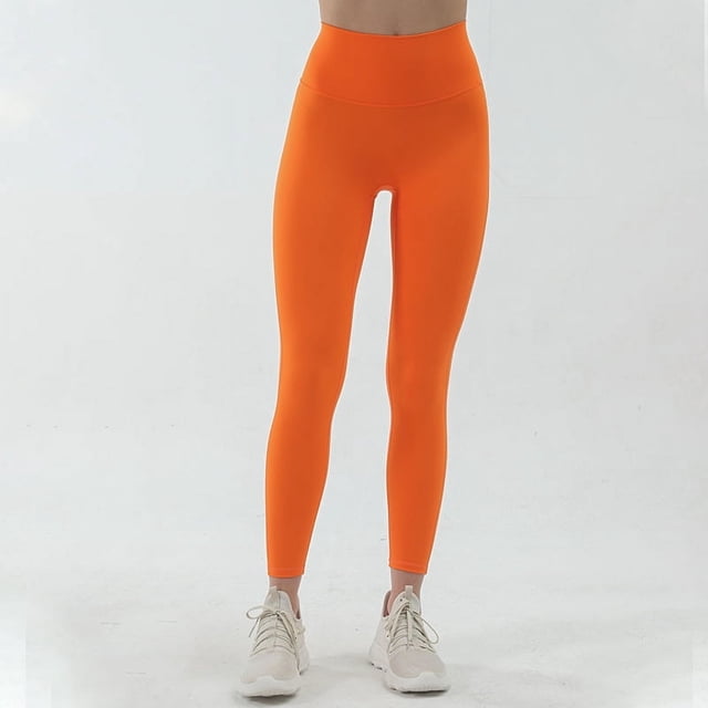 Pantalones de yoga de cintura alta color nude para mujer, pantalones ajustados de secado rápido sin costuras para correr y fitness, ropa deportiva para yoga y levantamiento de cadera