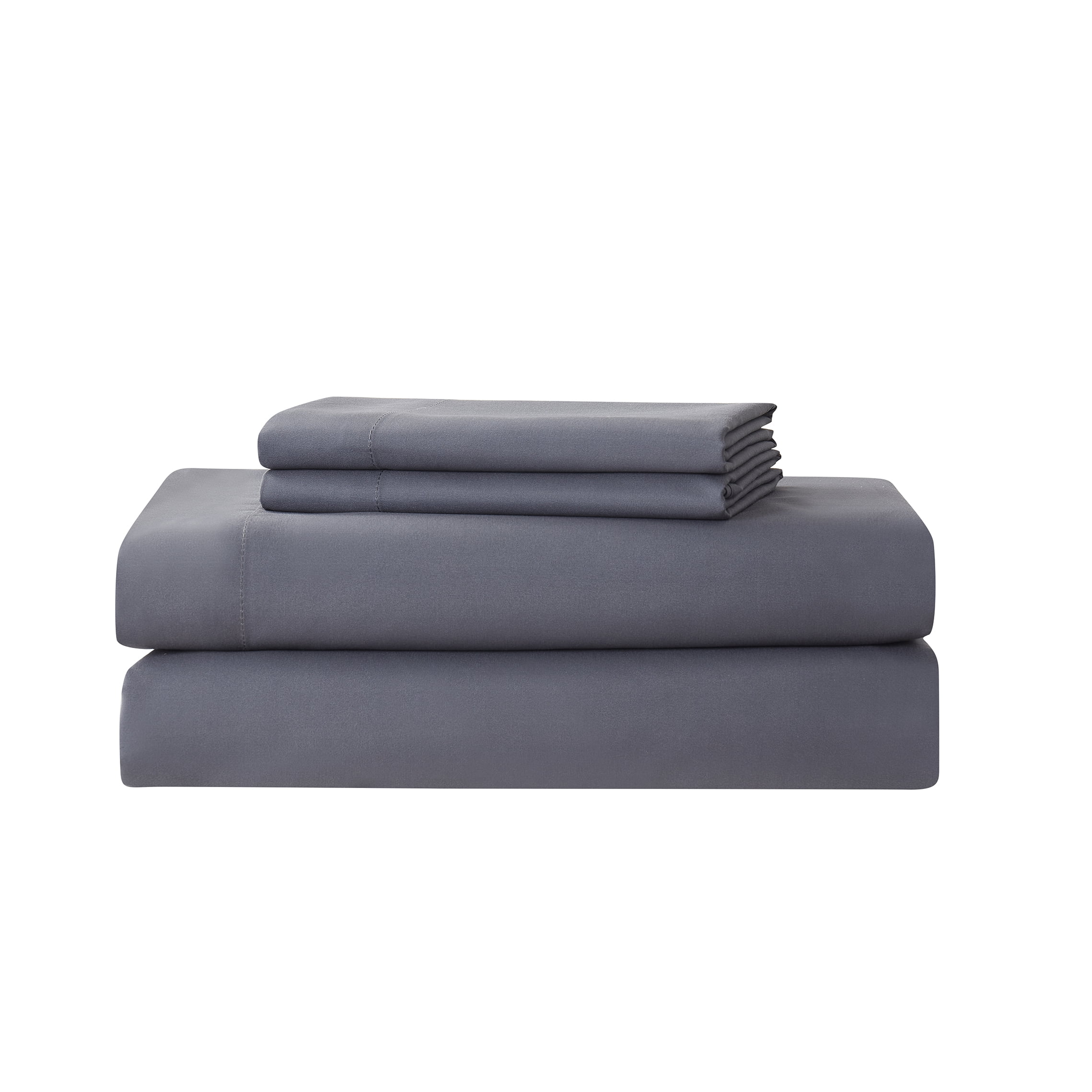 Mainstays 7 Piece Black Quilt Set with Sheets, Full