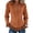 Brown, variant on Womens Western Cowboy Style Suede Fringe Button Down Shirt Slim Fit Long Sleeve Collared Top with Chest Patch BeigeS