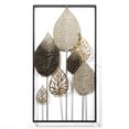 thumbnail image 1 of 6-Leaves Metal Wall Decor with Frame, 1 of 1