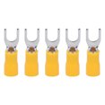 thumbnail image 1 of Wire Connector, Insulated 50Pcs Fork Terminal 14-12AWG Copper PVC  For Equipment SV3.5-5 Yellow, 1 of 8