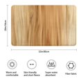 thumbnail image 3 of 20x32 Inch Ultra Soft Faux Bath Mat Non Slip Absorbent Microfiber Bathroom Rug, Wood Print, 3 of 5