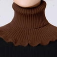 thumbnail image 1 of Stylish Hand-Knitted High Collar Detachable Dickey Collar for Women - Turtleneck Look!, 1 of 5