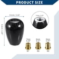 thumbnail image 5 of Unique Bargains Universal Gear Shift Knob Resin for Automatic and Manual Transmission Vehicle with 3 Adapter 1 Set, 5 of 6