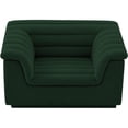 thumbnail image 4 of Meridian Furniture Cascade Green Boucle Fabric Chair, 4 of 18