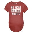 thumbnail image 2 of Maternity No More Silent Nights Funny Christmas Pregnancy Announcement T shirt, 2 of 7
