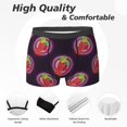 thumbnail image 2 of Men's Boxer Briefs, Light Bulb Pattern chili Soft Comfy Mens Underwear Boxer Briefs Breathable With Widen Waist, 2 of 7