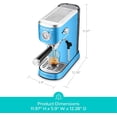 thumbnail image 3 of CASABREWS CM5418 Espresso Machine, 20-Bar Coffee Maker with PID Temperature Control, Pressure Gauge, Pre-Infusion, Steam Wand & Stainless Steel Design, Baby Blue, 3 of 8