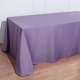 thumbnail image 2 of BalsaCircle 6 Pieces 90" x 156" Violet Amethyst Rectangle Polyester Tablecloths Table Linen, 2 of 6
