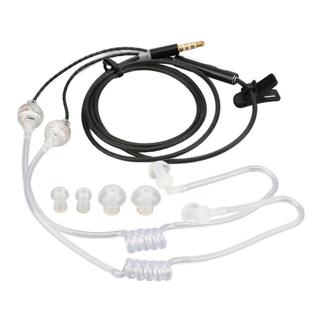 Écouteurs Intra-Auriculaires Ergonomiques à Tube d'Air, Réduction du Bruit, Portatifs, Casque Binaural pour Ordinateur Portable et Tablette