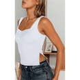 thumbnail image 4 of Womens Going Out Crop Tops Backless Tank Tops Summer Y2k Teen Basics Cute Clothes White XS, 4 of 7