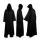 thumbnail image 1 of Men Cloak Coats Hooded Solid Loose Windproof Mens Trench Winter Long Cape PonchoS, 1 of 4