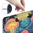 thumbnail image 6 of FORMRS Acrylic Clipboard with Low Profile Clip Standard A4 Letter Size, 12.5" x 9", Psychedelic Jellyfish, 6 of 8