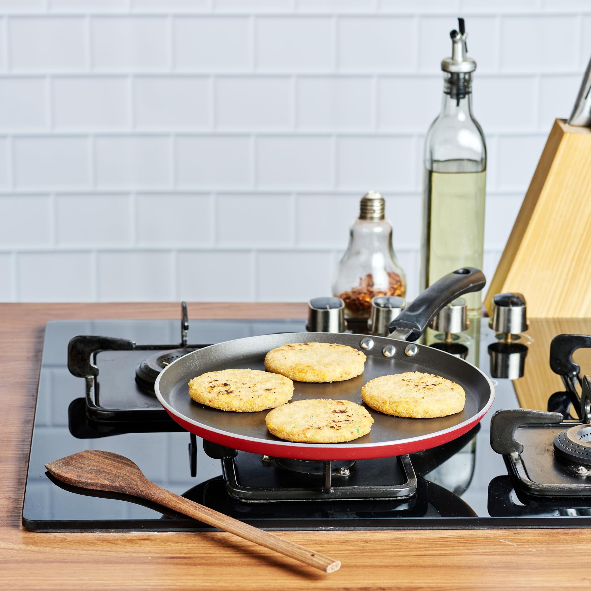 Vinod Zest 11” Non-Stick Induction Compatible Flat Omni Dosa Tawa