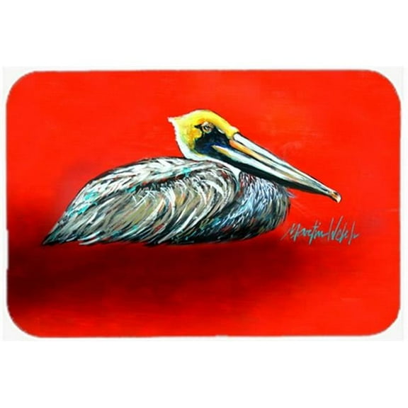 Sitting Brown Pelican Mouse Pad, Hot Pad or Trivet