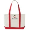 Special Teacher Personalized Red Tote Bag