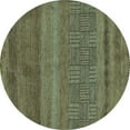 thumbnail image 1 of Ahgly Company Indoor Round Abstract Light Blue Modern Area Rugs, 3' Round, 1 of 4