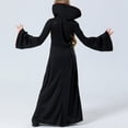 thumbnail image 4 of Zwiiyzr 4-12 Years Toddler Kids Girl Princess Dress Christmas Festival Girls Medieval Style Court Attire Witch Sorceress Party Clothing Dress Black, 4 of 9