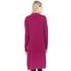 thumbnail image 3 of Cardigan ligero tejido con bolsas color Fuscia AMAD Casual para mujer Talla XL, 3 of 4