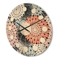 thumbnail image 3 of Designart 'Abstract Retro Flower Design I' Mid-Century Modern Wood Wall Clock, 3 of 5