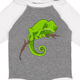 thumbnail image 4 of Inktastic Cute Chameleon Boys or Girls Long Sleeve Baby Bodysuit, 4 of 5