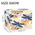thumbnail image 3 of 40L Lidded Home Storage Bins Foldable Storage Box with Handle for Home Bedroom Closet, Dragonfly Printed, 3 of 7