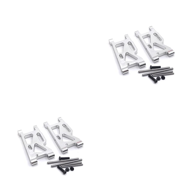 Tholdsy Brazo oscilante delantero para coche, 2 piezas, servicio profesional de larga duración, exquisito reemplazo de brazos de suspensión RC para Plata 2piezas
