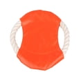 thumbnail image 2 of Orange Orange Fabric Flying Disc For Pet Dogs Outdoor Training Snap Proof Educational Cloth Rope Material #6o1ro, 2 of 6