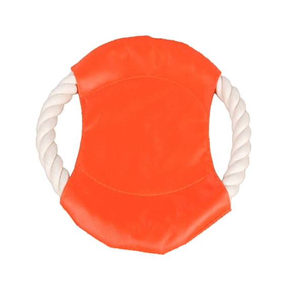 Cheapark Fabric Rope Pet Flying Disc Bite Resistant Dog Training Toy Teething Chew Toy Outdoor Interactive Play Educational Pet Supply