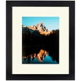 thumbnail image 2 of 24x28 inch  black picture frame with 2 inch single brilliant white mat, singlemat-frbw26079-24x28-71, 2 of 2