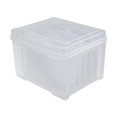 thumbnail image 1 of Caja de Almacenamiento de Tarjetas Sunnimix con 6 Divisores Extraíbles para Tarjetas de Felicitación y Facturas, 1 of 8