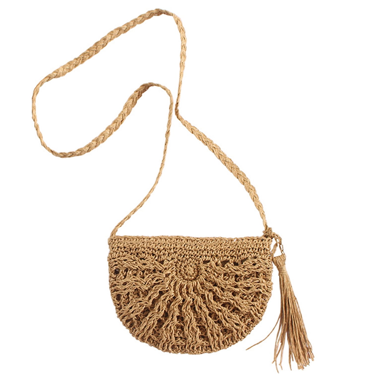 Meyaus Women's Mini Crochet Crossbody Bag - Cotton Handwoven Drawstring Purse For Summer & Beach - View #4