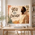 thumbnail image 5 of Portrait Upper Chest with Upward Right Side, Inspirational Illustration for Quote Lovers, Aesthetic Wall Decor, Valentine'S Day Gift, Tapestry Wall Hanging for Dorm and Living Room, 5 of 7