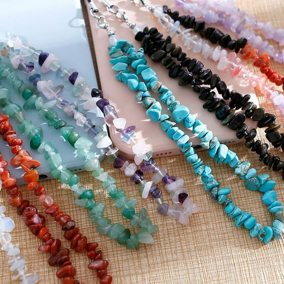 FRCOLOR  Crystal Phone Lanyard Beaded Keychain Lanyards Wrist Band Pink