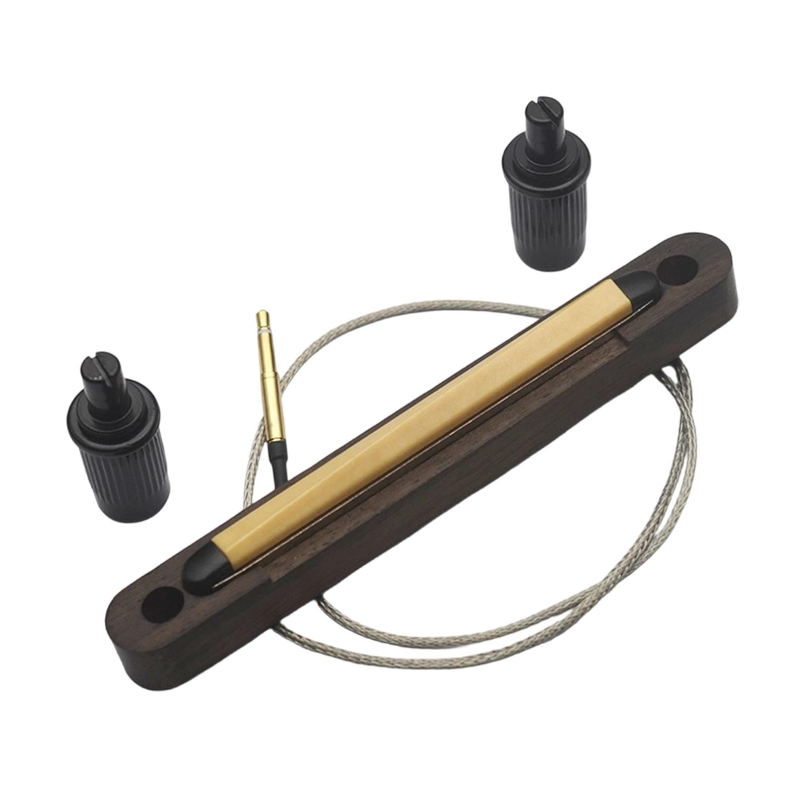 MERIGLARE Bass Pickup Acoustic Bass Piezo Pickup Bridge Saddle Pickup Strip 2.5mm Jack Connection Instrument Replacement for Musicians Rehearsal Room Recordings 6 string