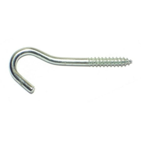 

1/8 x 5/16 x 1-11/16 Zinc Plated Steel Screw Hooks (40 pcs.)