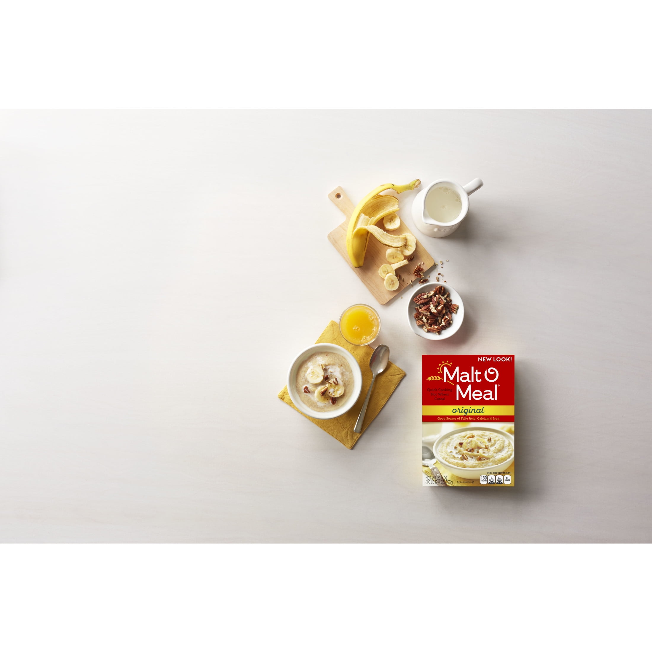 Malt-O-Meal Original Hot Breakfast Cereal, Quick Cooking, 36 oz, 1 Count box