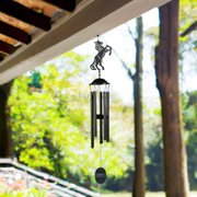 ICE ARMOR 38" Long Metal Brown Horse Silhouette Wind Chime